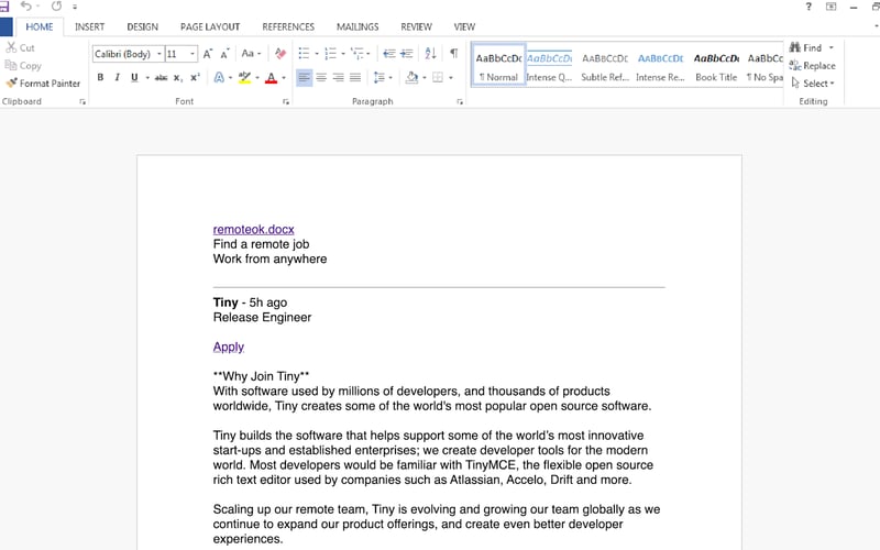 Remote OK screenshot 2