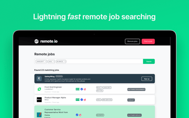 Remote.io screenshot 2