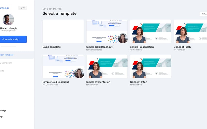 Rephrase.ai screenshot 1