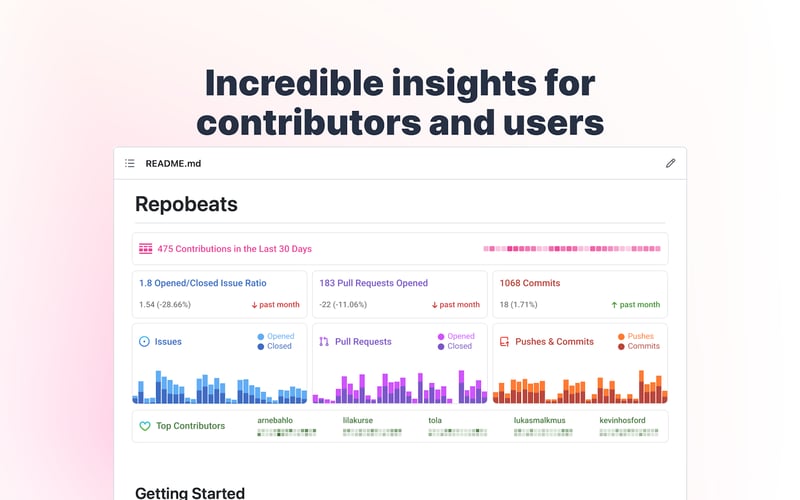 Repobeats screenshot 3