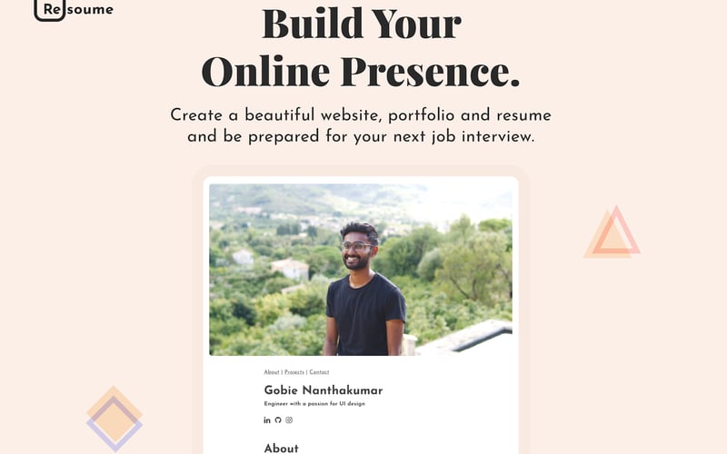 Resoume screenshot 1