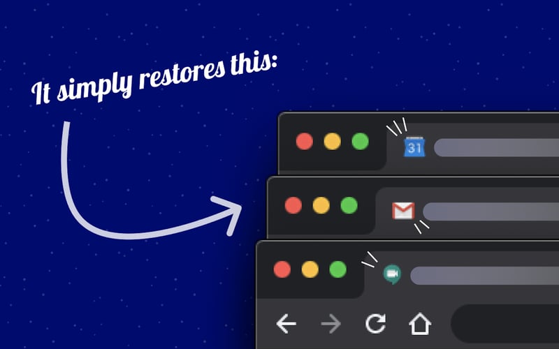 Restore the Google icons screenshot 2
