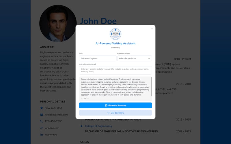 ResumeMaker.Online screenshot 3