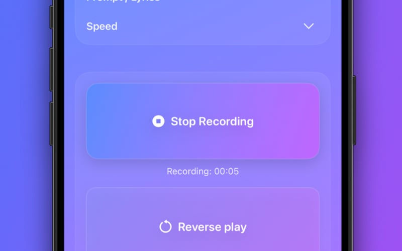 Reverse Audio Singing RVRSD screenshot 1