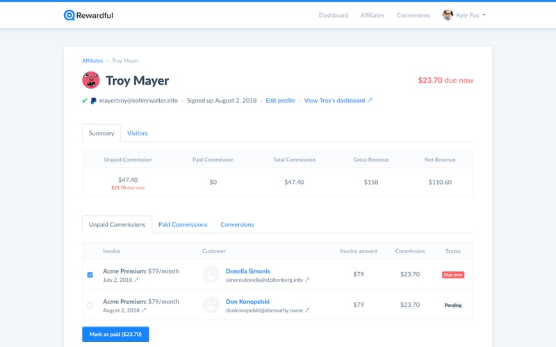 Rewardful screenshot 3