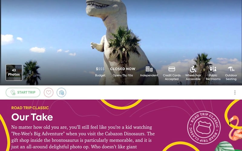 Roadtrippers screenshot 2