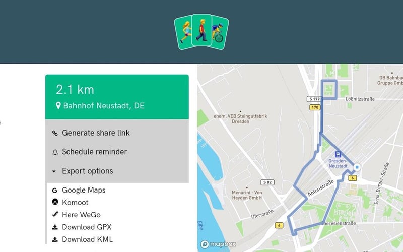 Routeshuffle screenshot 1