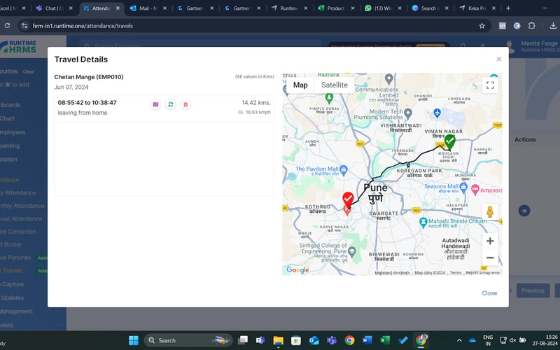 Runtime HRMS screenshot 3