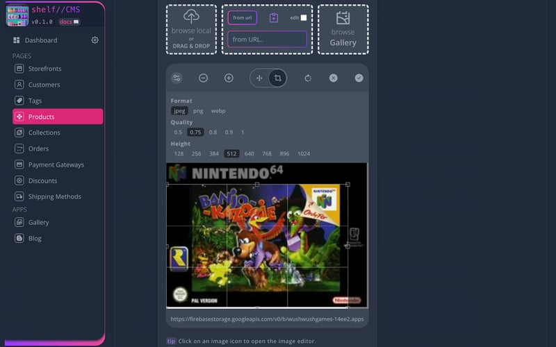 SHELF CMS screenshot 3