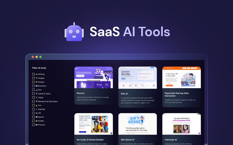 SaaS AI Tools screenshot 1