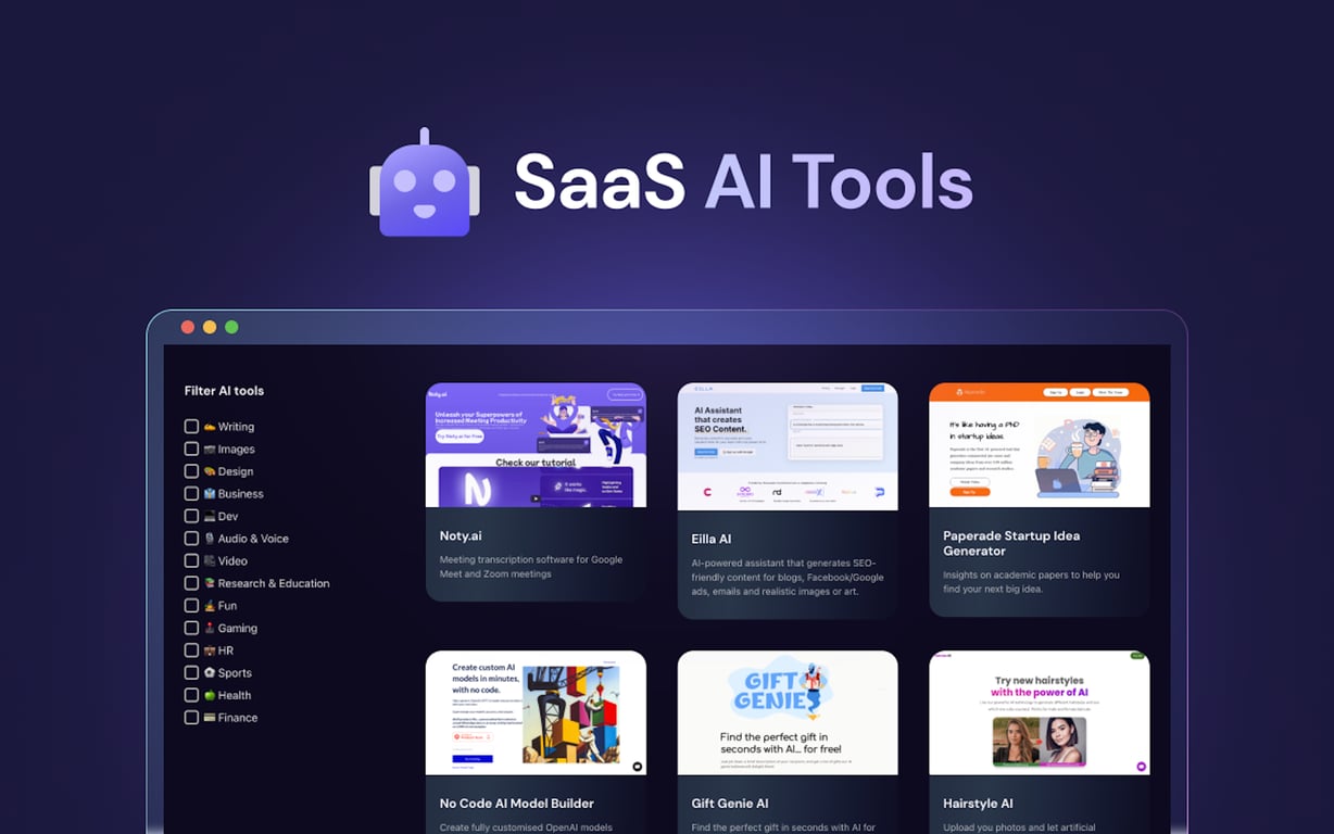 SaaS AI Tools preview