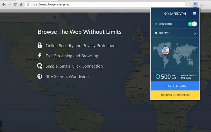 SaferVPN screenshot 2