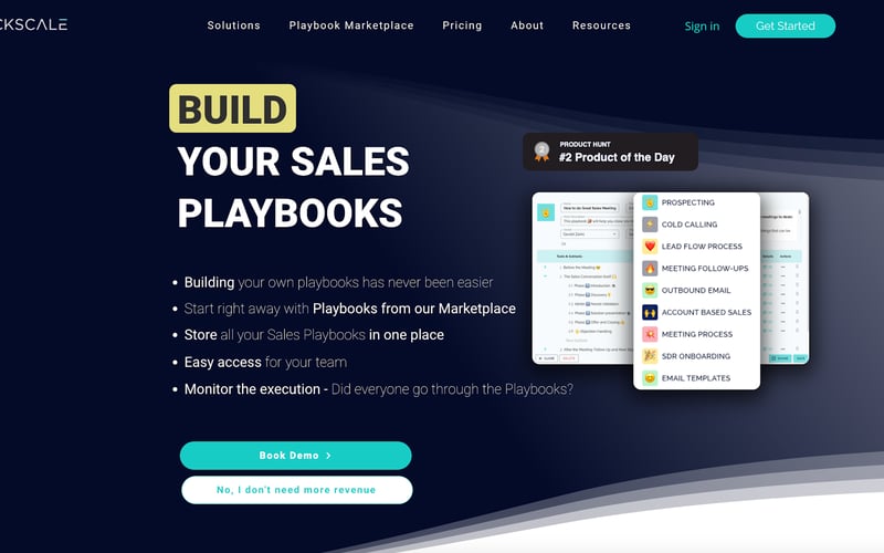 Sales Playbooks screenshot 2