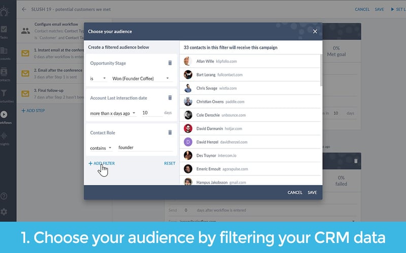 Salesflare CRM screenshot 1