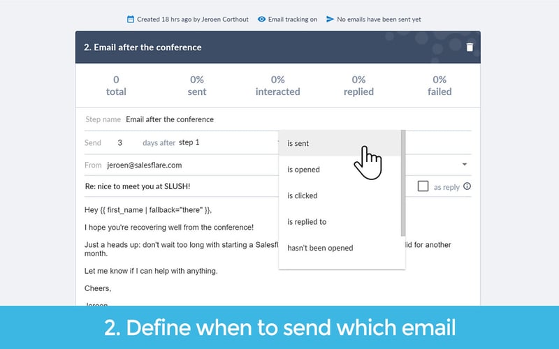 Salesflare CRM screenshot 2