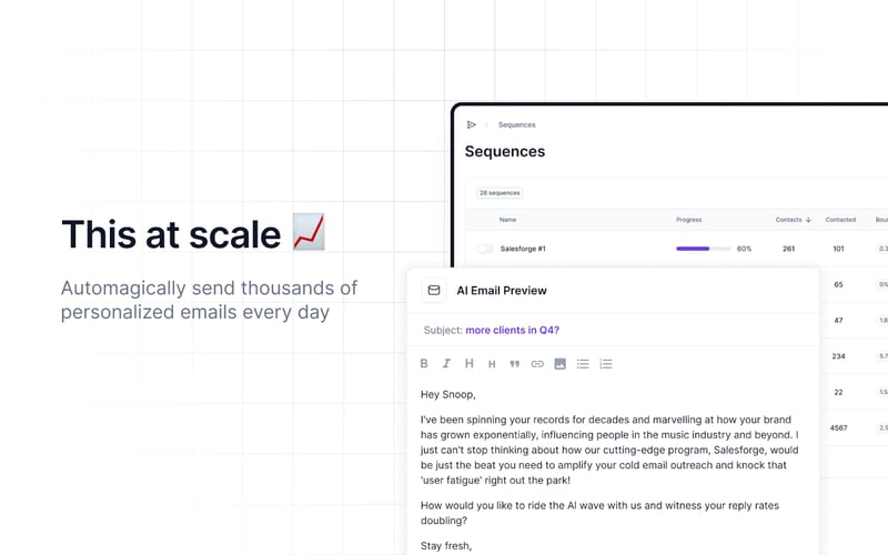 Salesforge screenshot 1