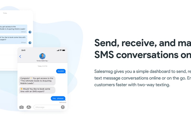 Salesmsg screenshot 1