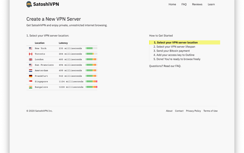 SatoshiVPN screenshot 2