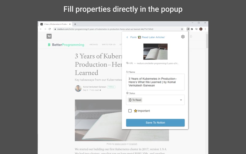 Save to Notion screenshot 1