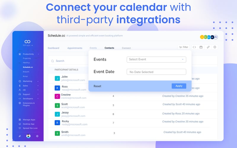 Schedule.cc by 500apps screenshot 1