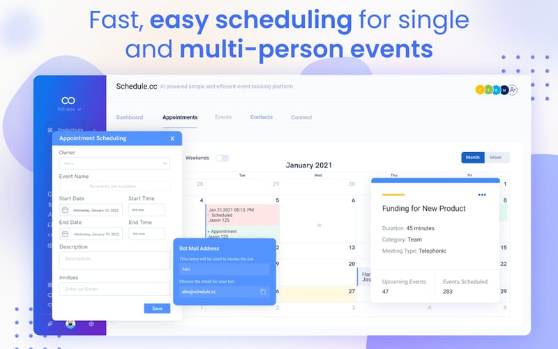 Schedule.cc by 500apps screenshot 3