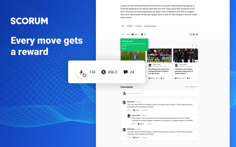 Scorum.com screenshot 1