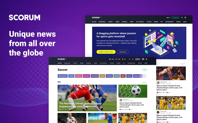 Scorum.com screenshot 3