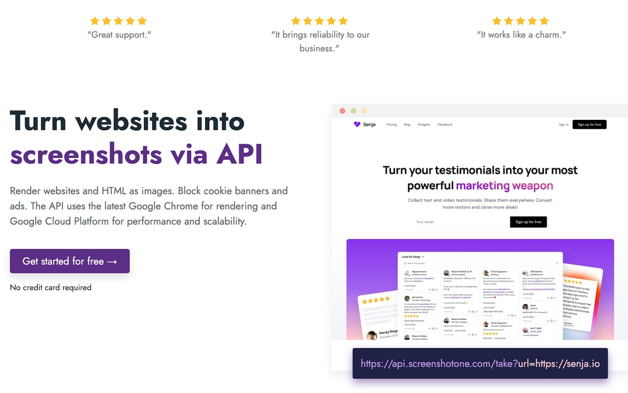 ScreenshotOne preview