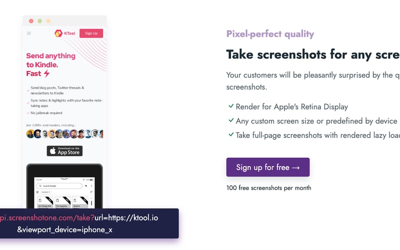 ScreenshotOne screenshot 2