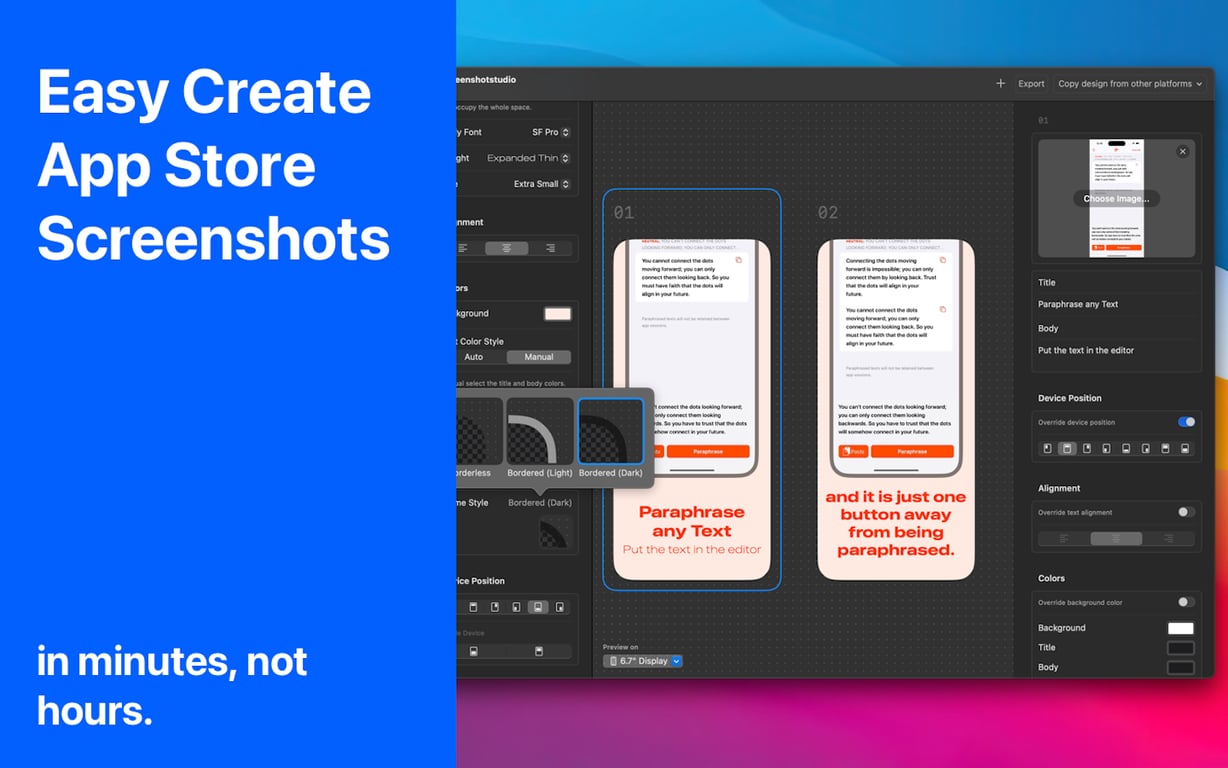 Screenshot Studio preview