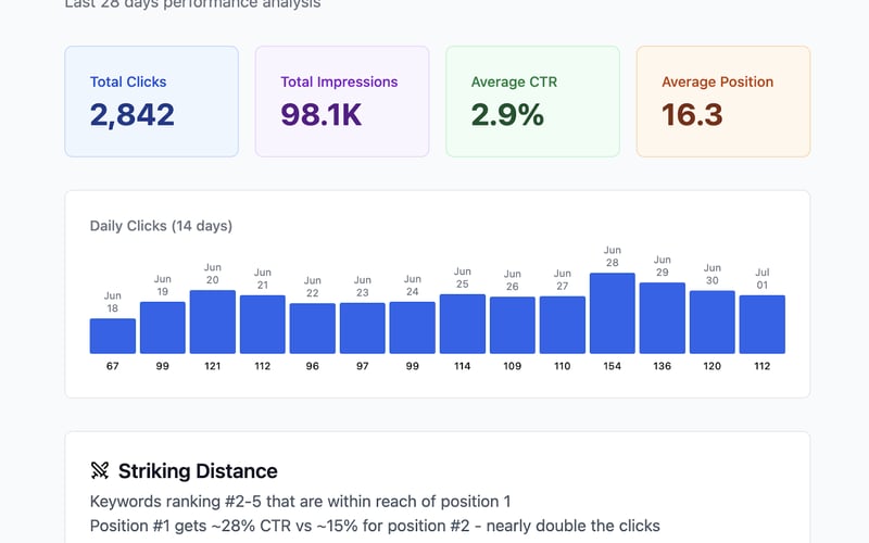 Search Console Audit screenshot 2