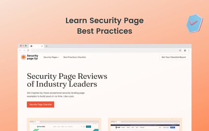 Security Page Checklist screenshot 2