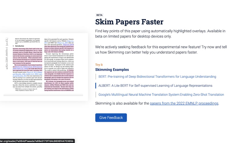 Semantic Scholar screenshot 3