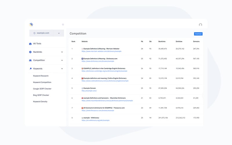 Serpstash screenshot 1