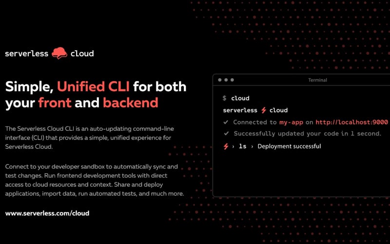 Serverless screenshot 2