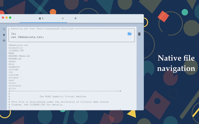 Shell Notebook screenshot 2
