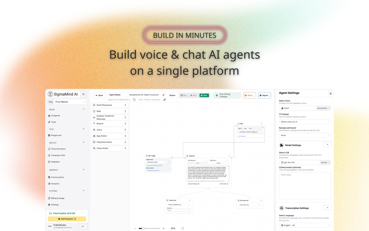 SigmaMind AI preview