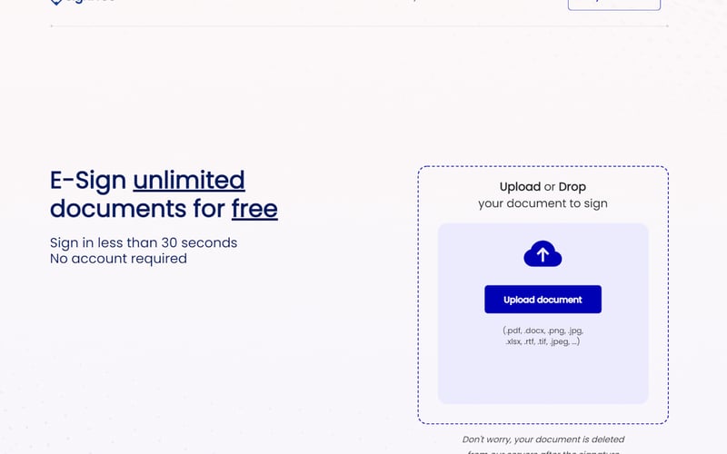 SignFree screenshot 1
