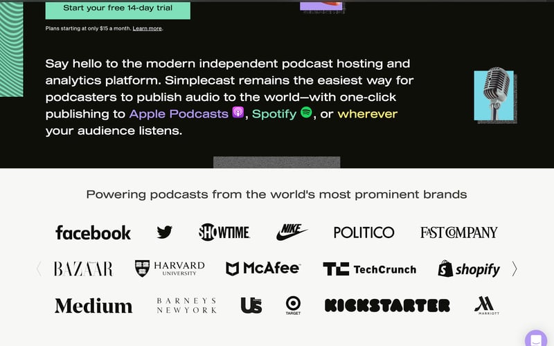 Simplecast screenshot 2