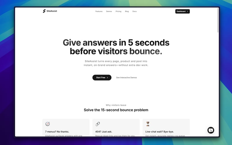 SiteAssist screenshot 1