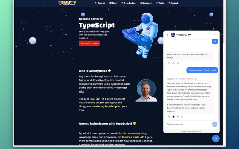 SiteAssist screenshot 2