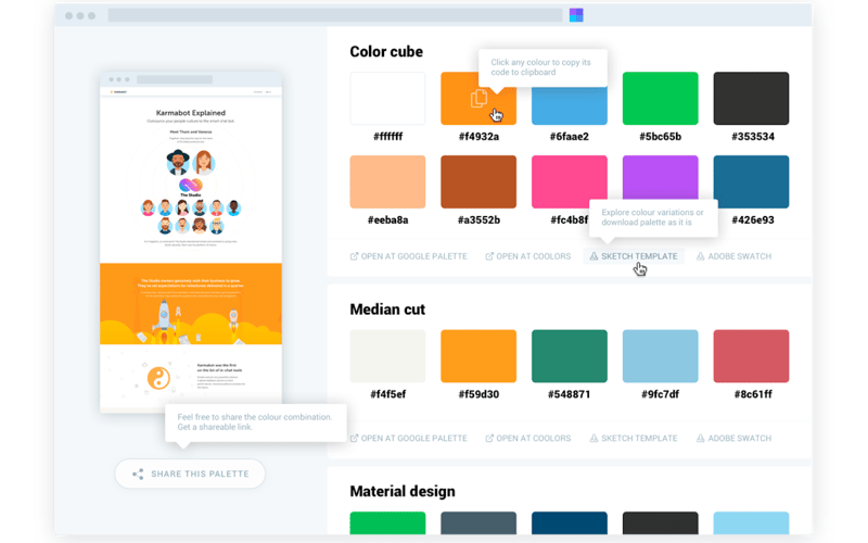 Site Palette screenshot 1