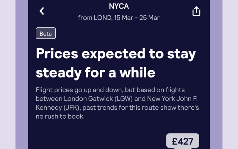 Skyscanner screenshot 2