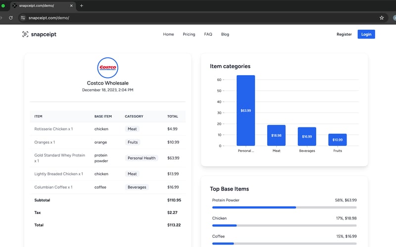 Snapceipt screenshot 3