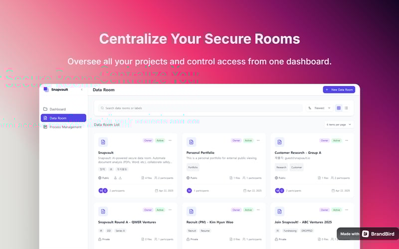 Snapvault screenshot 1