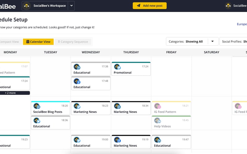 SocialBee screenshot 1