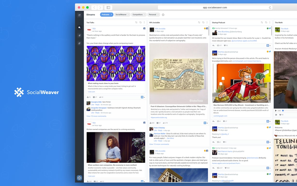 SocialWeaver preview
