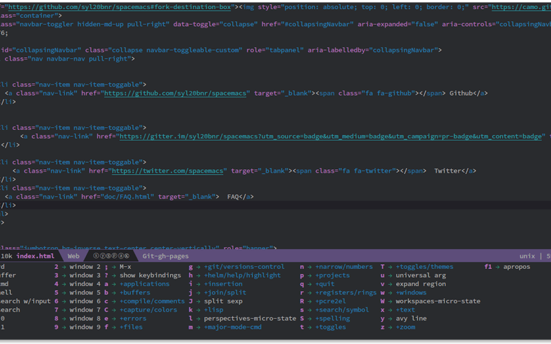 Spacemacs screenshot 2