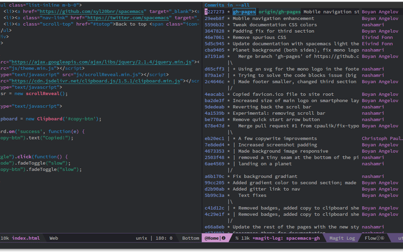 Spacemacs screenshot 3