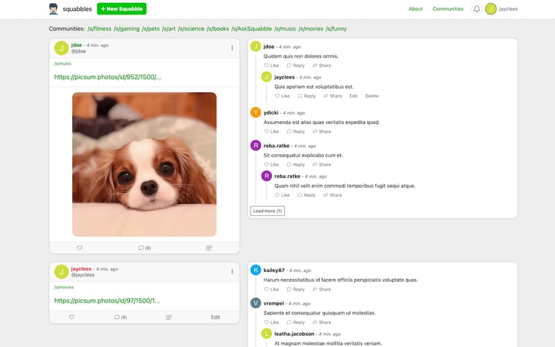 Squabblr screenshot 1